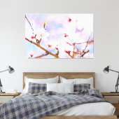Japanse kers - Sakura in Bloom Canvas Afdruk (Insitu (Slaapkamer))