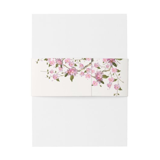 Japanse kers uitnodigingen wikkel (Achterkant Voorbeeld)