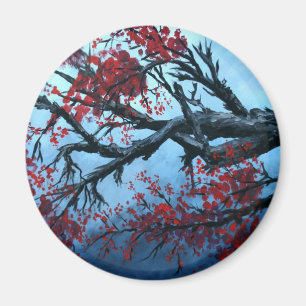japanse kersenbloem - boom - oosterse kunst magneet