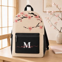 Japanse Kersenbloesem Aangepaste Naam Monogram 