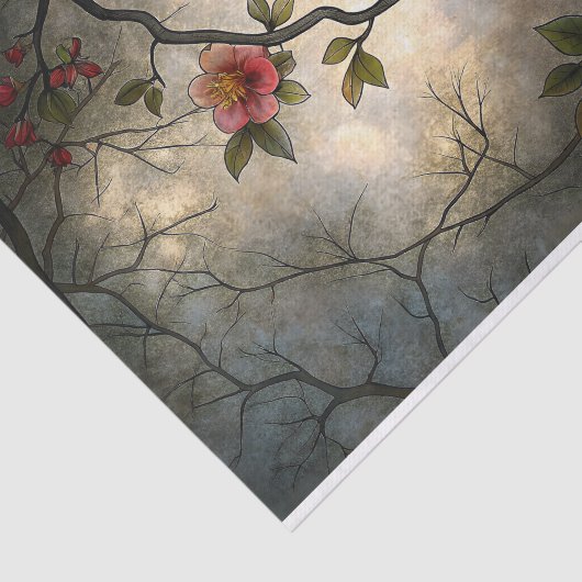 Japanse kersenbloesem Aziatische stijl Decoupage Tissuepapier (Detail)