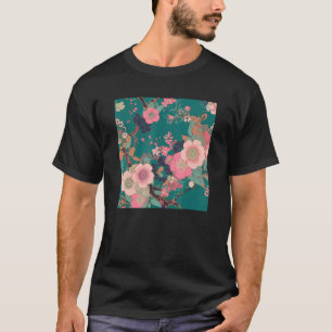 Japanse Kersenbloesem Bloem Roze Sakura Floral T-shirt