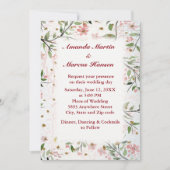 Japanse Kersenbloesem Bloemen Bruiloft Kaart (Voorkant)