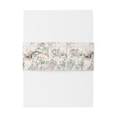 Japanse Kersenbloesem Bloemen Bruiloft Uitnodigingen Wikkel (Achterkant Voorbeeld)