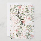 Japanse Kersenbloesem Bloemen Save the Date (Achterkant)