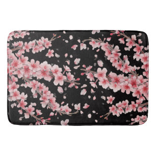 Japanse Kersenbloesem Blush Roze wit Badmat