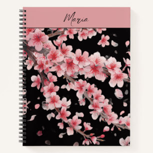 Japanse Kersenbloesem Blush Roze wit Notitieboek