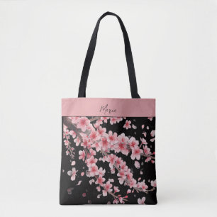Japanse Kersenbloesem Blush Roze wit Tote Bag