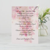 Japanse Kersenbloesem Bruiloft Kaart (Staand voorkant)