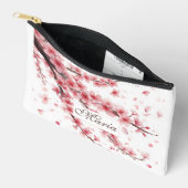 Japanse Kersenbloesem monogram Blush Roze wit Etui (Open)