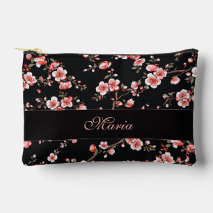 Japanse Kersenbloesem monogram Roze Zwart Etui