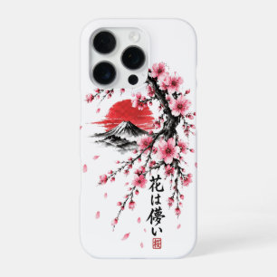Japanse Kersenbloesem Mount Fuji Hoesje voor Telef iPhone 16 Pro Hoesje