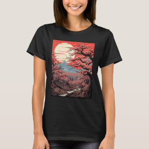 Japanse Kersenbloesem Tree Art Print Sakura T-shirt