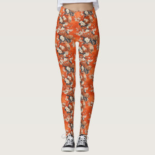 Japanse Kersenbloesem Waaierspatroon (1) Leggings