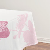 Japanse kersenbloesem, zachte roze bloem, meisje, tafelkleed (Voorbeeld)