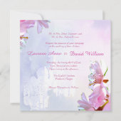 Japanse Kersenbloesems Custom Wedding Invitation Kaart (Voorkant)