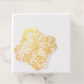 Japanse kersenbloesems in goud dank u paar bedankjes labels (Met doos)