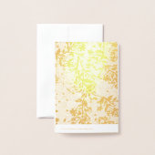 Japanse kersenbloesems in goud dank u toevoegen Pi Folie Kaarten (Met envelop)