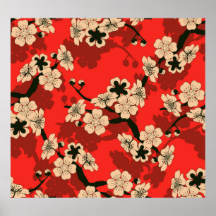 Japanse kersentak: Stijlvol Poster