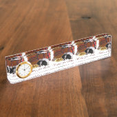 Japanse kerstcadeautjes met Chin Naambordje (Zijkant)