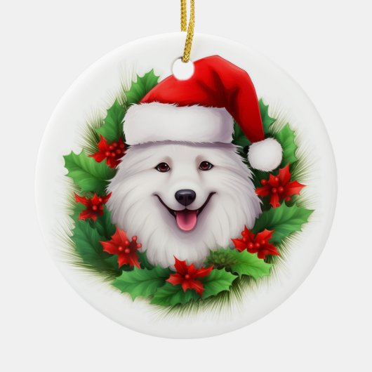 Japanse kerstkrans van Spitz Keramisch Ornament (Voorkant)