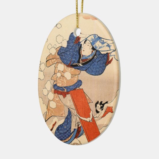  Japanse kerstversiering Keramisch Ornament (Links)