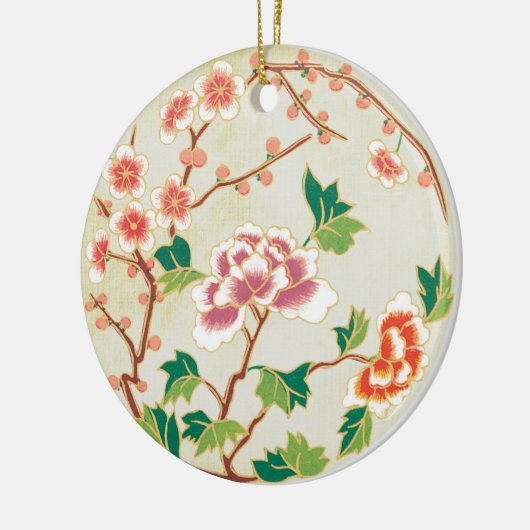 Japanse kerstversiering keramisch ornament (Links)