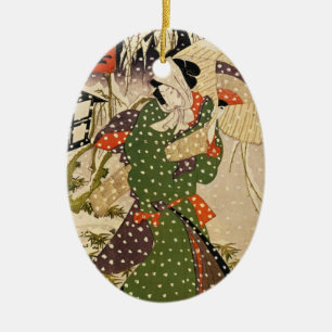 Japanse kerstversiering Keramisch Ornament