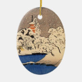 Japanse kerstversiering Keramisch Ornament (Voorkant)