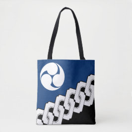 Japanse keten en Mistudomoe Crest Tote Bag