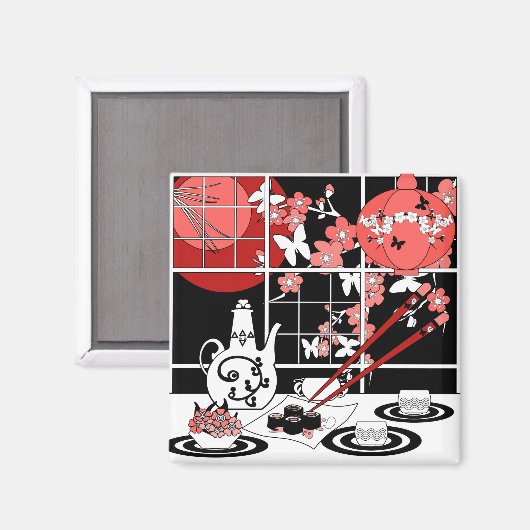 Japanse keuken magneet (Voorkant / Achterkant)