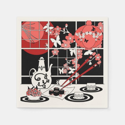 Japanse keuken servetten (Voorkant)
