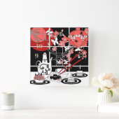 Japanse keuken vierkante klok (Huis)