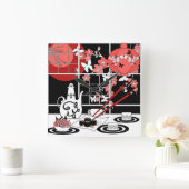 Japanse keuken vierkante klok (Huis)