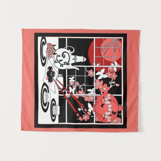 Japanse keuken wandkleed (Voorkant (horizontaal))