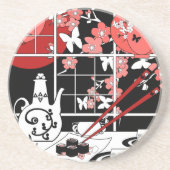 Japanse keuken zandsteen onderzetter (Voorkant)