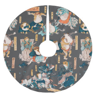 Japanse kik houtsnede Kuniyoshi Ukiyo-e Kerstboom Rok