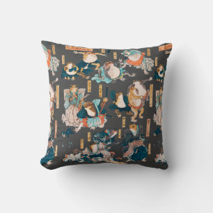 Japanse kik houtsnede Kuniyoshi Ukiyo-e Kussen