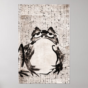 Japanse kikker (eind 18e-19e eeuw) poster