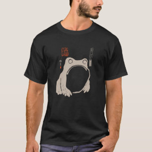 Japanse Kikker Kunst Vintage Sumi-e Inkschildering T-shirt