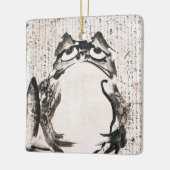 japanse kikker schilderij kunst canvas kunstwerk  keramisch ornament (Links)