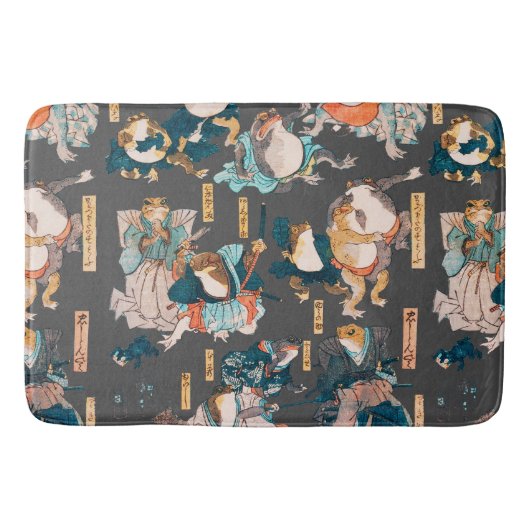 Japanse kikker ukiyo-e kikkers badmat (Voorkant)