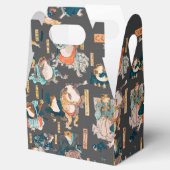 Japanse kikker ukiyo-e kikkers bedankdoosjes (Geopend)