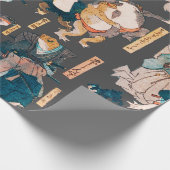 Japanse kikker ukiyo-e kikkers cadeaupapier (Hoek)