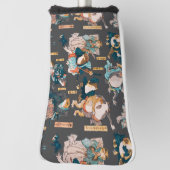Japanse kikker ukiyo-e kikkers golfheadcover (Draai 90)