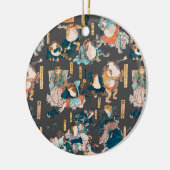 Japanse kikker ukiyo-e kikkers keramisch ornament (Links)