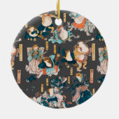 Japanse kikker ukiyo-e kikkers keramisch ornament (Achterkant)