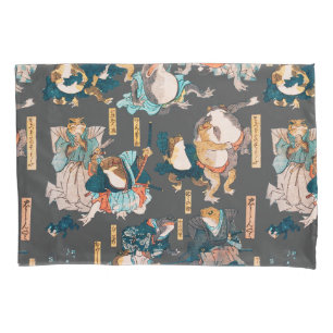 Japanse kikker ukiyo-e kikkers kussensloop