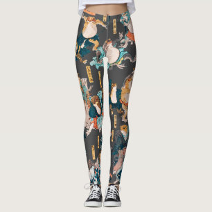 Japanse kikker ukiyo-e kikkers leggings
