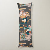 Japanse kikker ukiyo-e kikkers lichaamskussen (Achterkant (Verticaal))